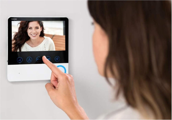 Miratic Gegensprechanlage mit Türöffner und Türsprechanlage mit Türöffner Full HD Bildschirm 7" Touc