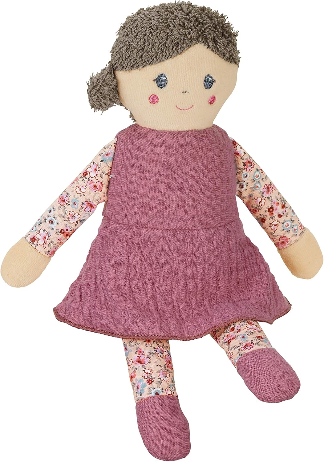 Sterntaler Spielpuppe Sophie, Integrierte Rassel, Für Babys ab der Geburt, 28 x 20 cm, Rosa Sophie S