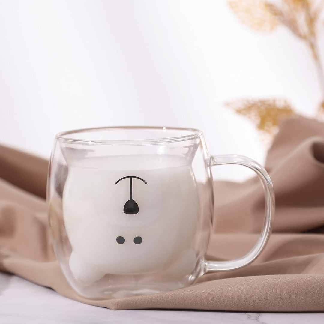 SHENDONG Süsse Bärenbecher Süsse Tassen Bär Tee Kaffeetasse mit Griff 8.5oz Milchtasse für persönlic
