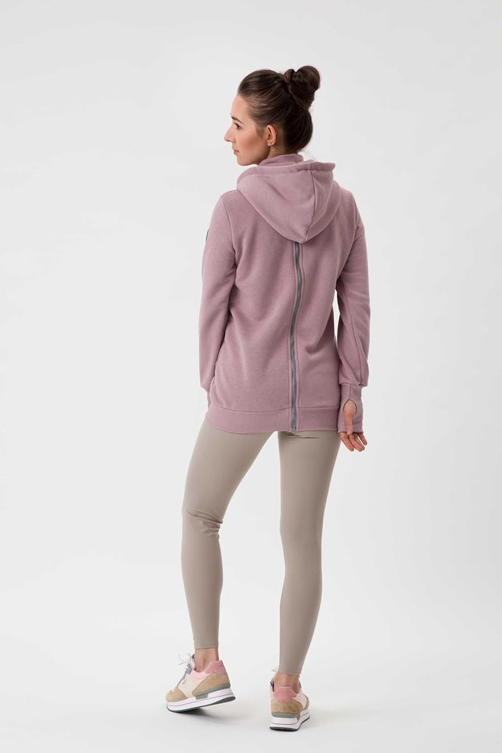 fun2bemum Pola 4in1 Baby Tragejacke für Mama Känguru Kapuze VORNE/HINTEN M Dust Pink, M Dust Pink