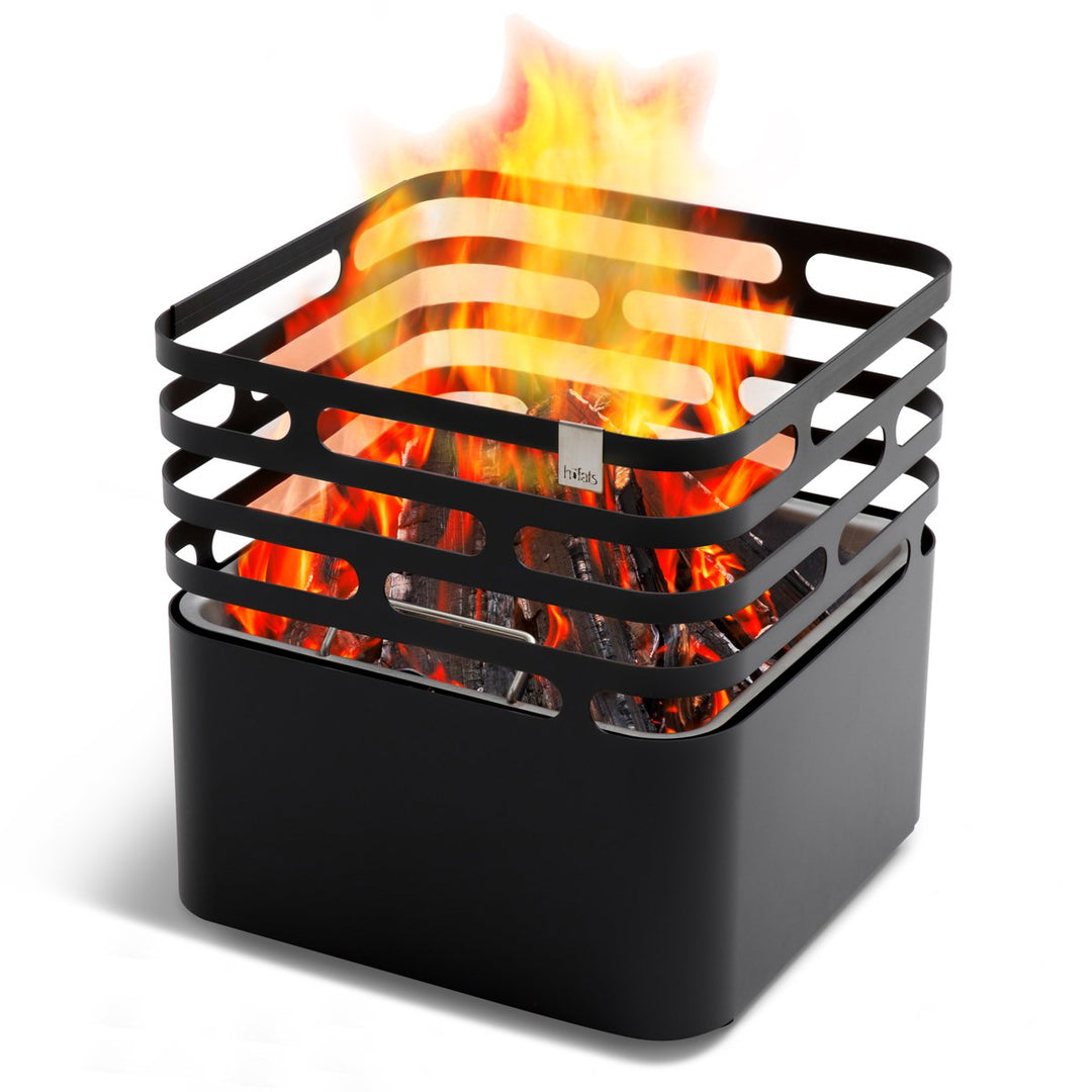 höfats - Cube Feuerkorb - Feuerschale, Feuerstelle, Grill, Hocker und Tisch - für Garten und Terrass