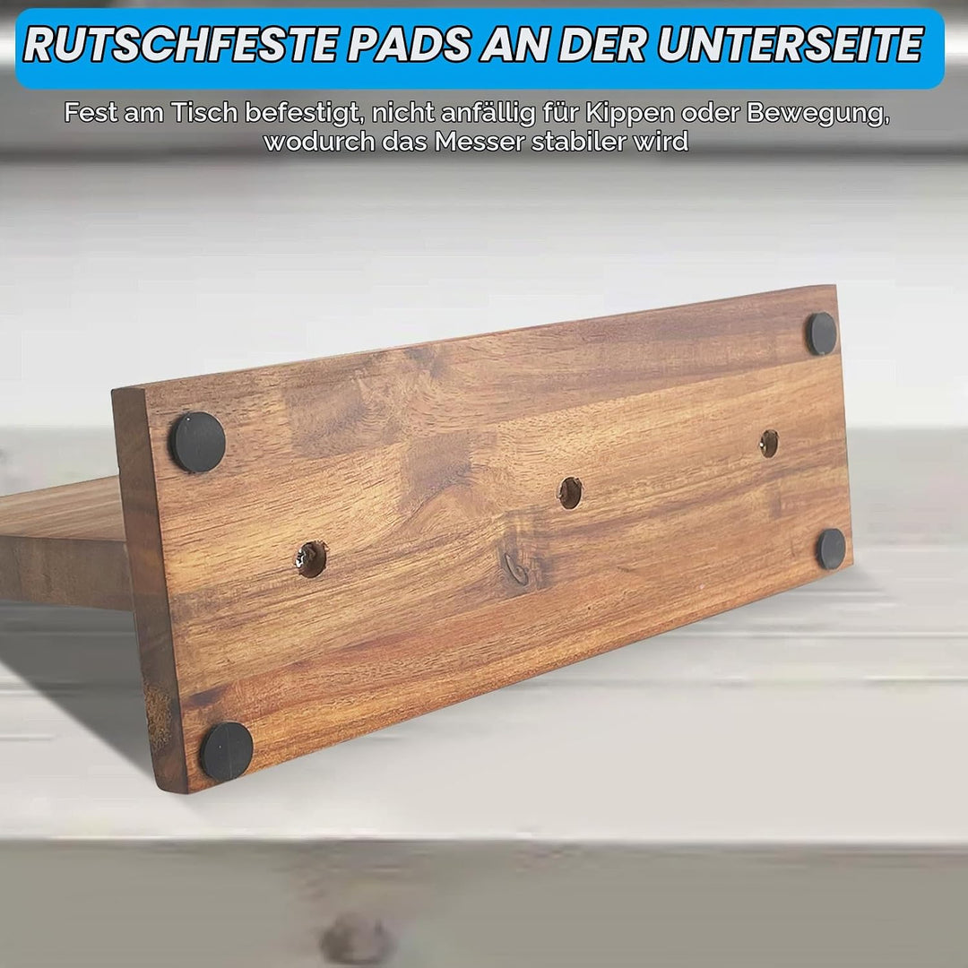 Messerblock Magnetisch, Doppelseitiger Starker Magnetischer Messerhalter Ohne Messer, Universal Küch