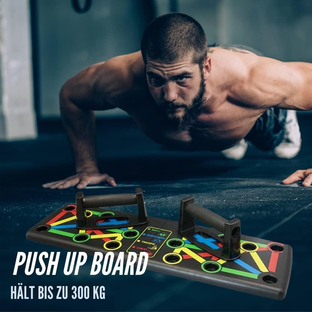 Trainingsset mit Bauchroller, Springseil, Flexionstange, Elastisches Widerstandsseil mit Pedalen und