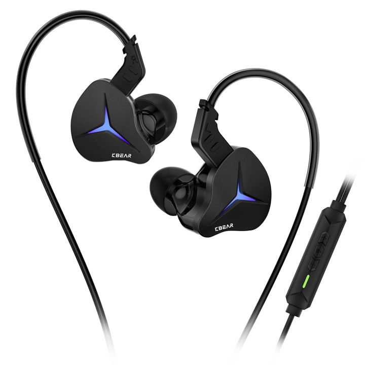 Yinyoo KBEAR Venus Kabel-Gaming-Kopfhörer mit Dynamischer RGB-Beleuchtung, 10 mm Treiber, USB-C IEM