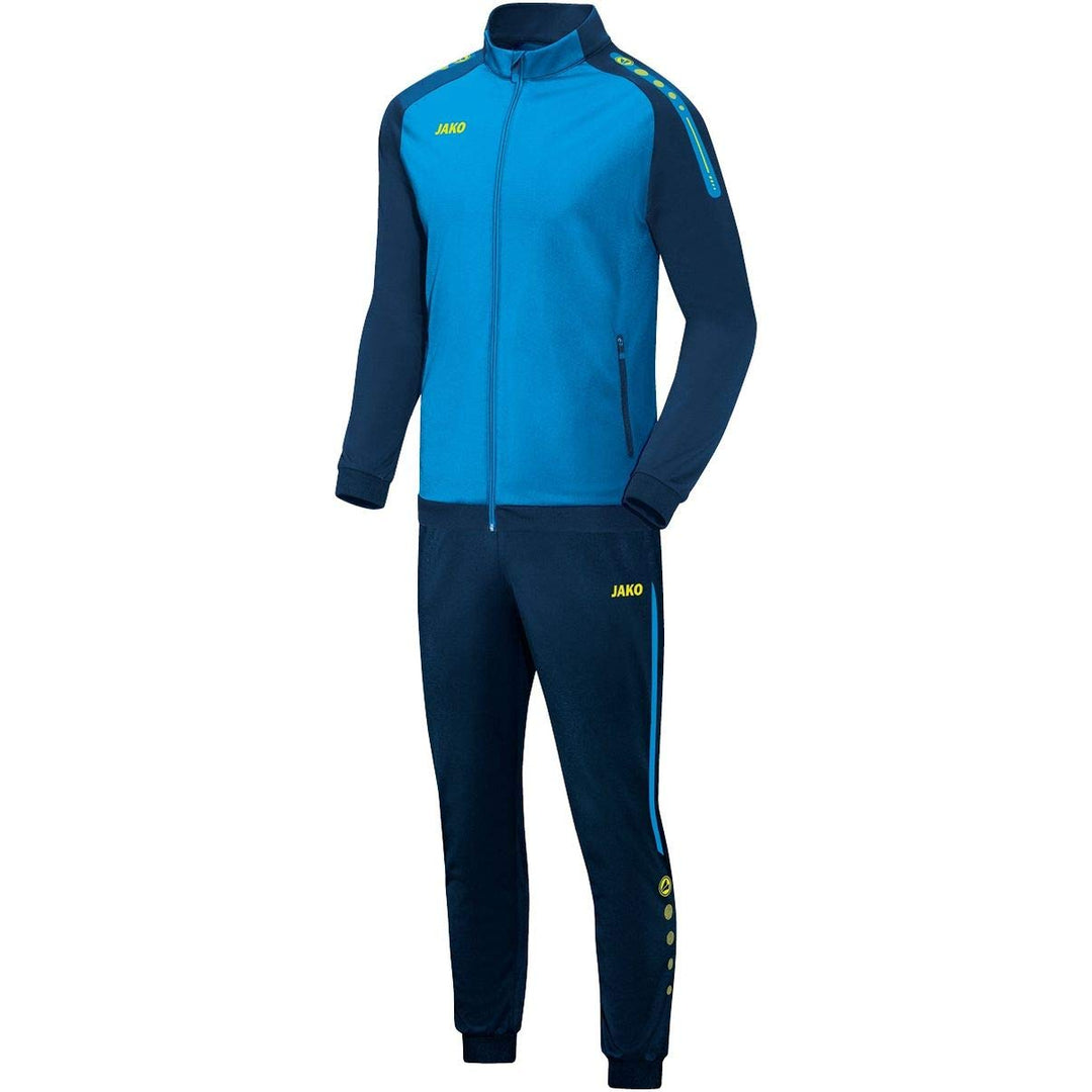 JAKO Herren Champ Trainingsanzug Polyester XL JAKO blau/Marine/Neongelb, XL JAKO blau/Marine/Neongel