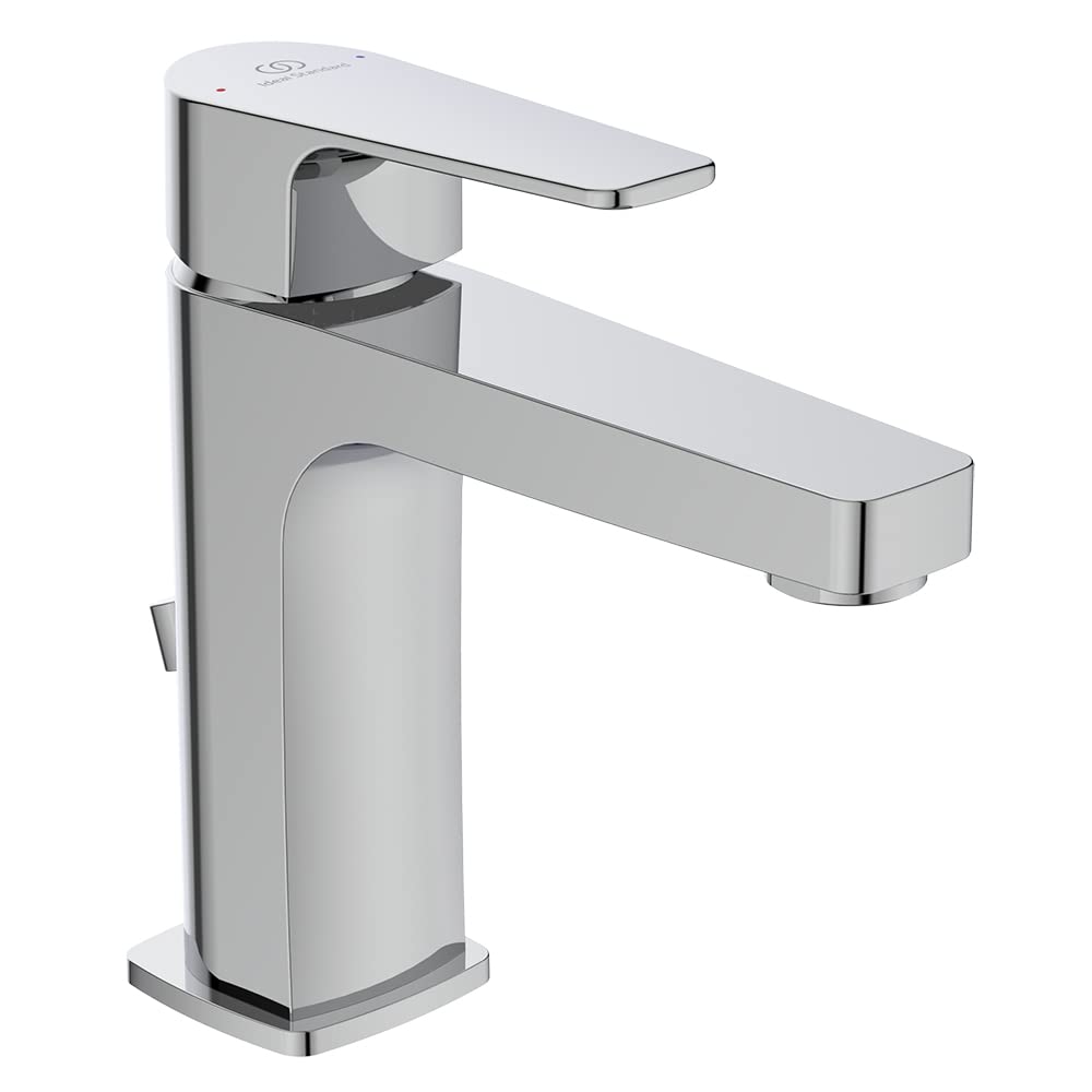 Ideal Standard BC721AA Cerafin D Waschtischarmatur, Chrome, Basin Mixer with Waste, Basin Mixer with