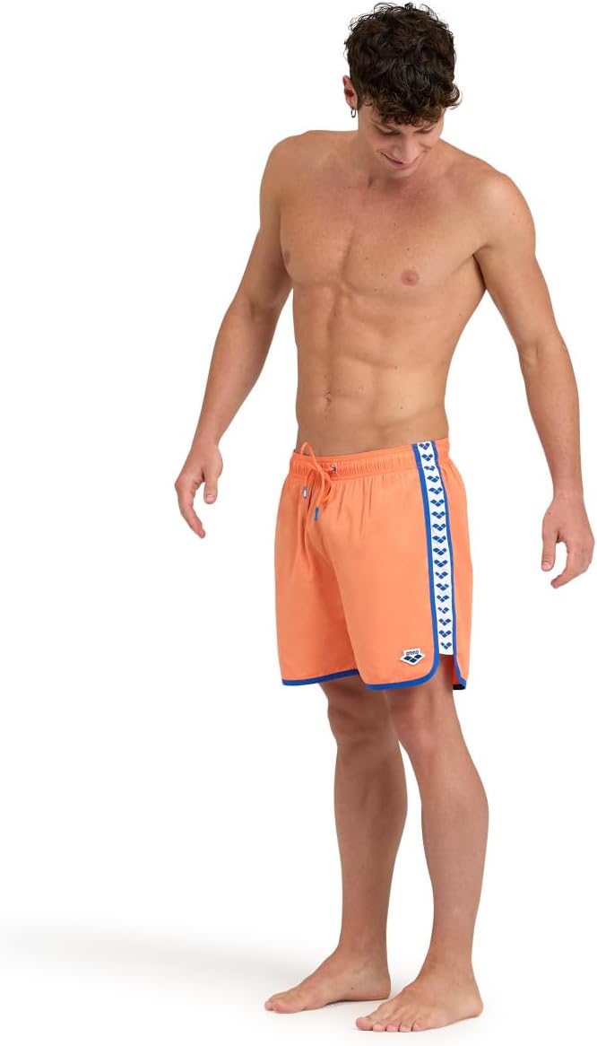 ARENA Herren M Icons Team Stripe Boxer Swim Trunks XL Nespola-royal, XL Nespola-royal