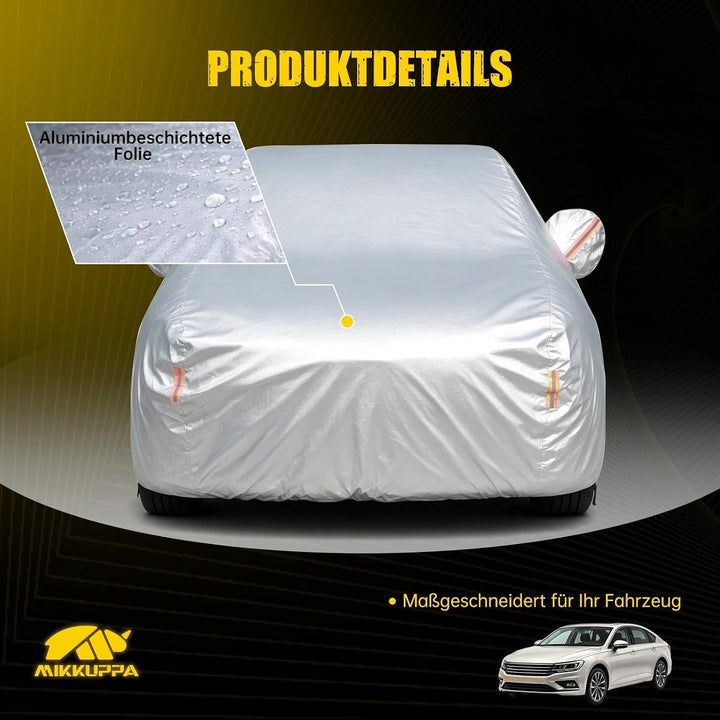 MIKKUPPA Hagelschutzplane Auto‑Limousine, Autoabdeckung 490‑510 cm 3xxl, 3xxl