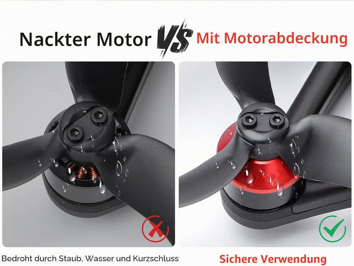Motorabdeckung Kappe für DJI Avata 2 Aluminiumlegierung Drohnenmotor-Schutzhülle Staubdicht Wasserdi