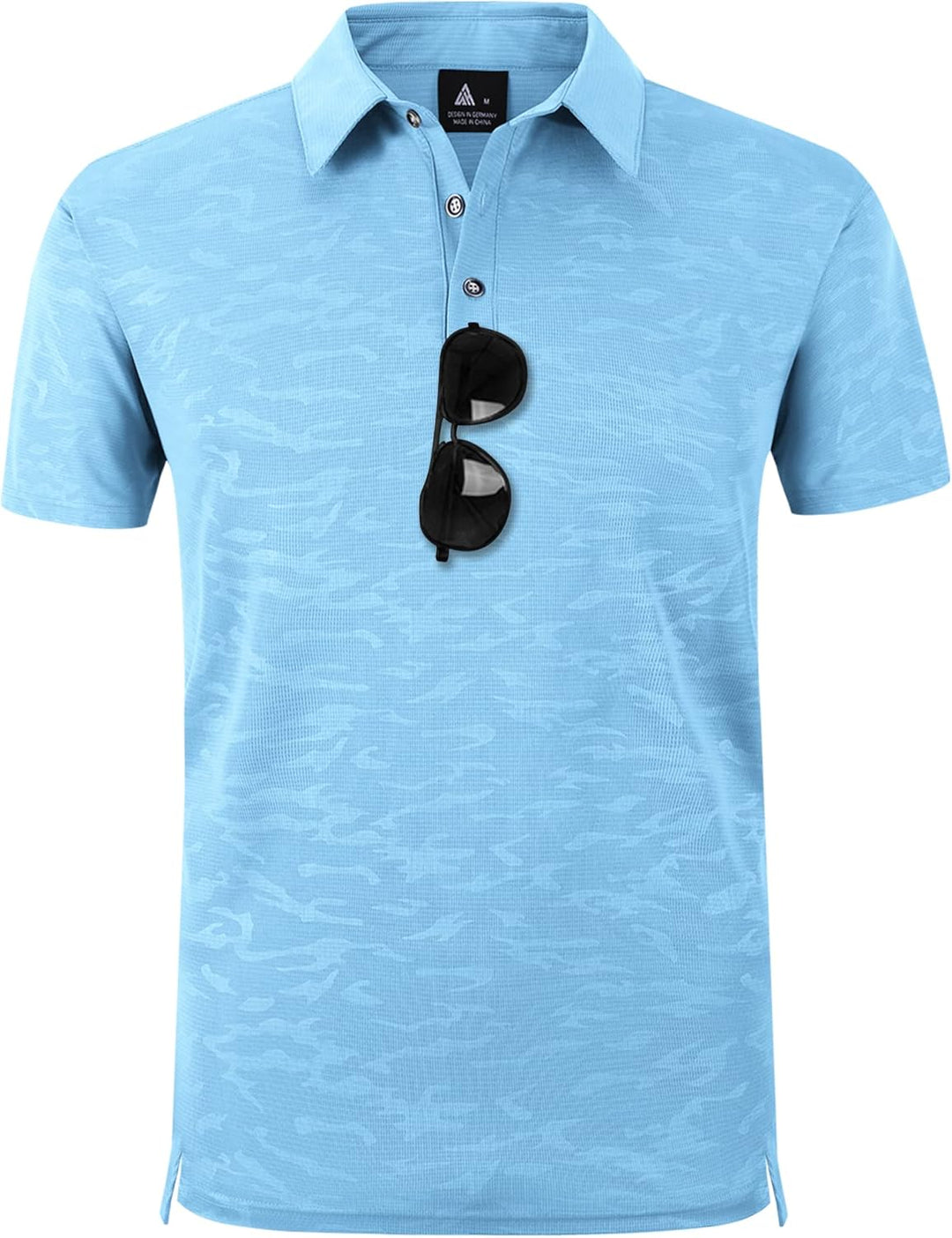 geeksport Herren Poloshirt Kurzarm Tennis Regular Fit Shirt Sport Schnelltrocknend Atmungsaktiv Polo
