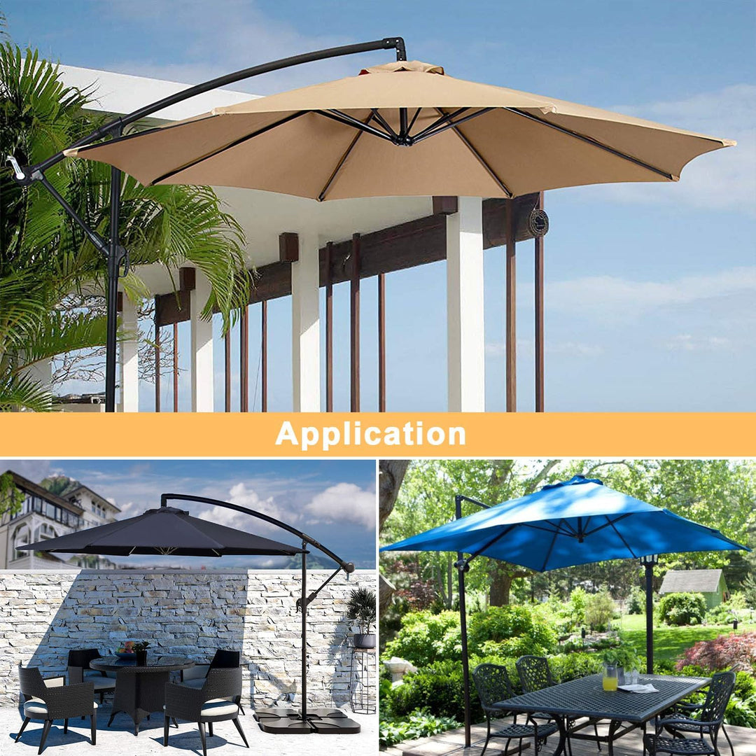 HEIMUNI Schutzhülle Sonnenschirm 3m, Ampelschirm Schutzhülle mit Stab, Abdeckung für Sonnenschirm, A