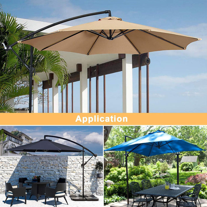 HEIMUNI Schutzhülle Sonnenschirm 3m, Ampelschirm Schutzhülle mit Stab, Abdeckung für Sonnenschirm, A