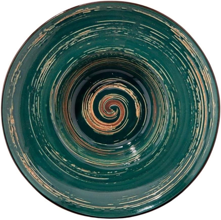 Wilmax | SPIRAL tiefe Teller - 2 Stück | Elegant | Modern | Langlebig | Sicher | Glasiertes Porzella
