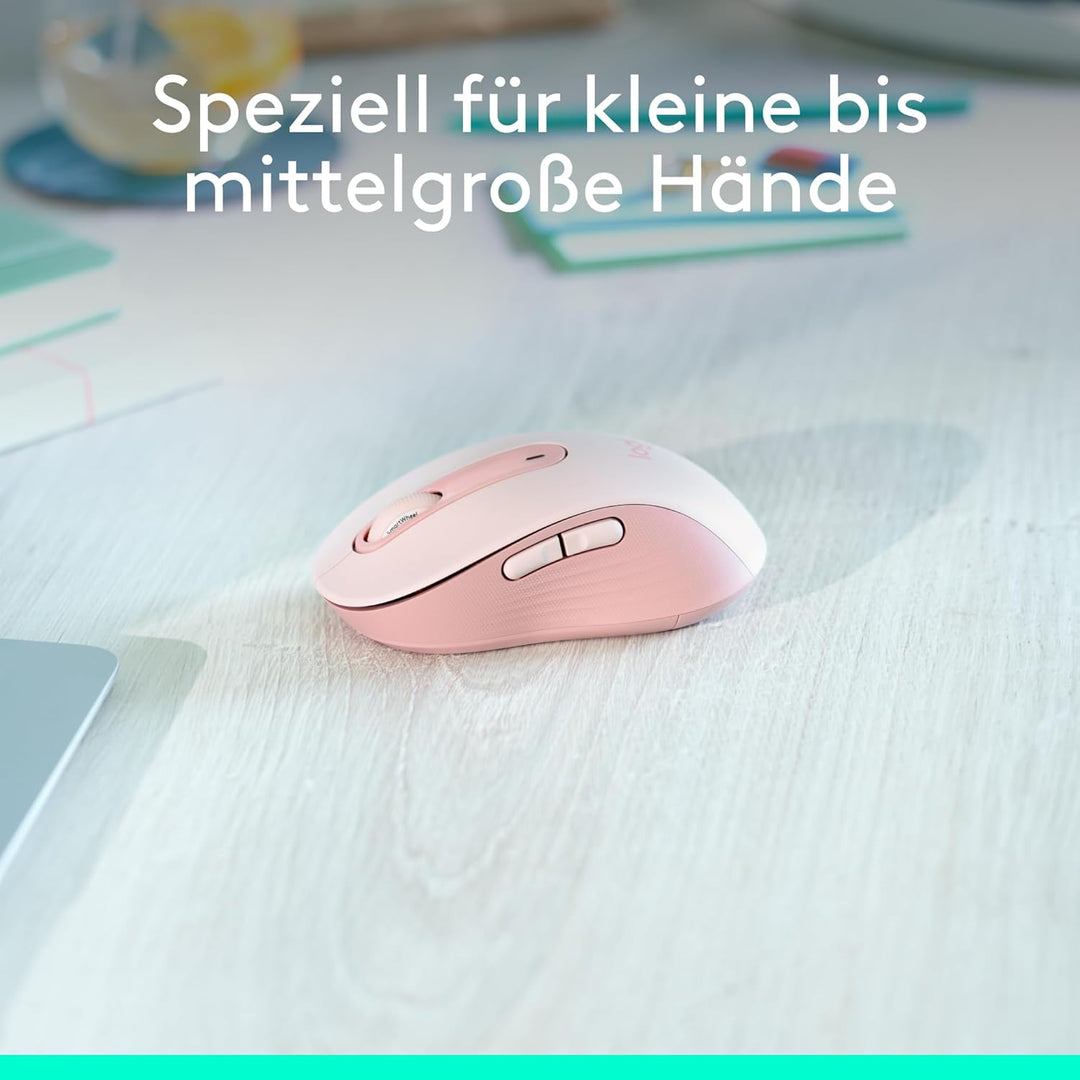 Logitech Signature M650 Kabellose Maus - für kleine bis mittelgrosse Hände, 2-Jahres-Batterie, Leise