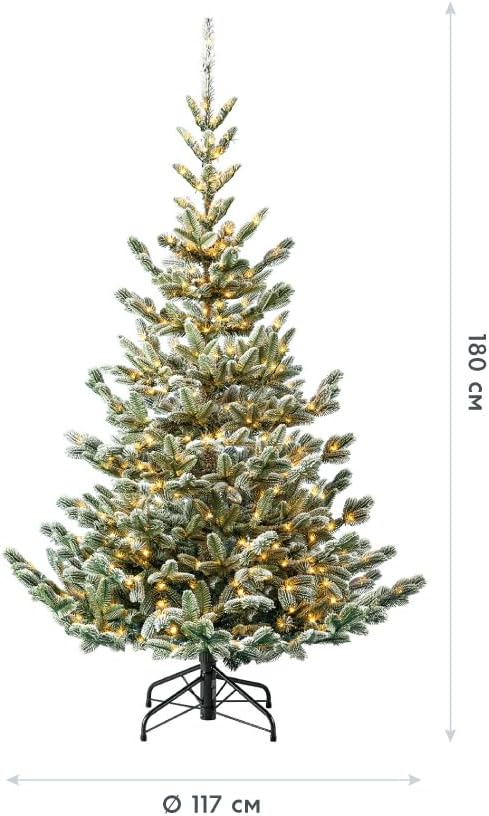 Evergreen Weihnachtsbaum 150 cm – naturgetreuer Tannenbaum, künstliche Kiefer mit Ständer – Christba