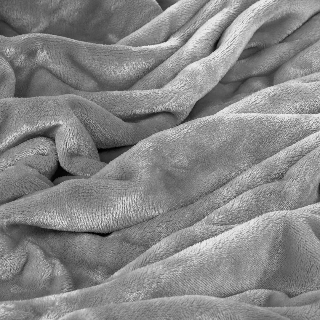 one-home Winter Bettwäsche Unifarben Teddy Plüsch Cashmere Touch Nicki Coral Fleece Flauschig Kusche