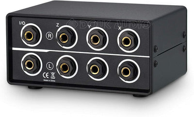 Douk Audio Mini 3-Way Tragbar Mono/Stereo 6.35mm TRS Audio-Umschalter Switcher Box Kopfhörer Splitte