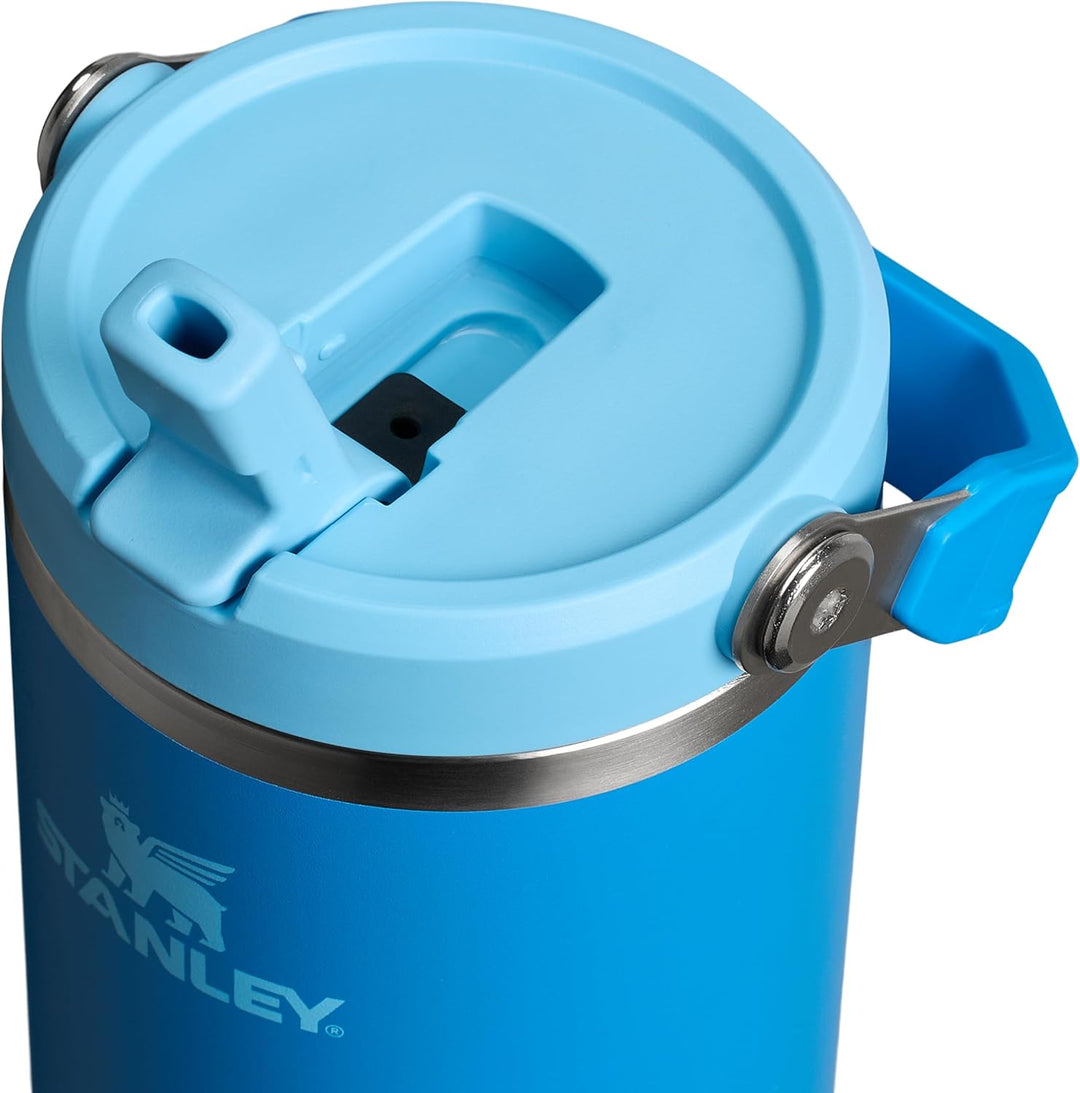 Stanley IceFlow Flip Straw Trinkflasche mit Strohhalm 0.89L - Thermosflasche Hält 12+ Stunden Kalt -