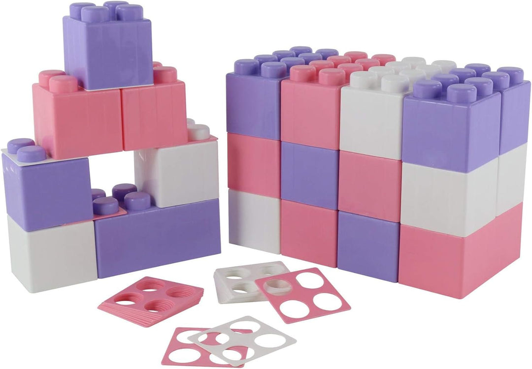 Polesie 68057 XXL-Bausteine 24-tlg. Girls, mit 24 Verbindungen