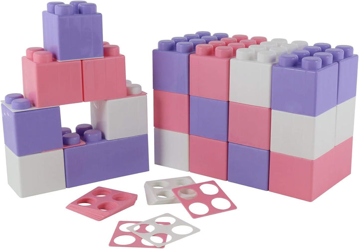 Polesie 68057 XXL-Bausteine 24-tlg. Girls, mit 24 Verbindungen