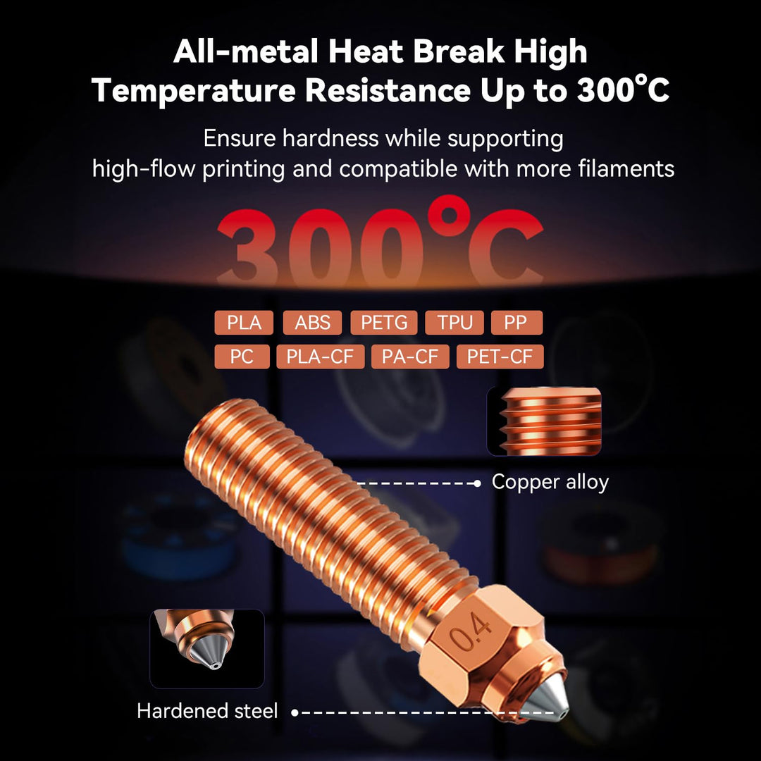 Creality Offizielles Ender 3 V3 KE Hotend, Ender 3 V3 KE Keramik-Heizblock-Kit mit bimetallischer Ma