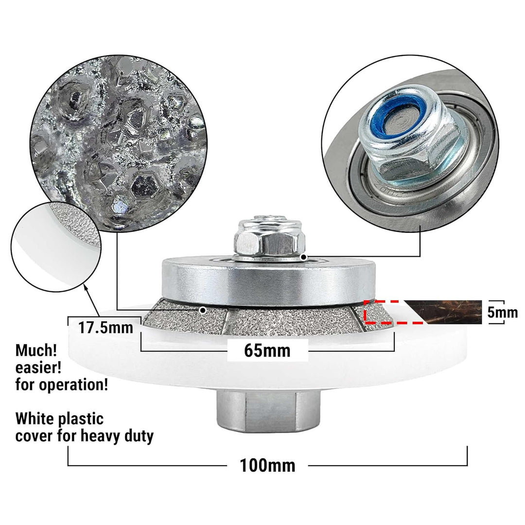 NBB Diamant-Profilscheibe Diamantfräser Fräsbohrer Trennreibahle Profilierungs-Bit für Porzellan Fli