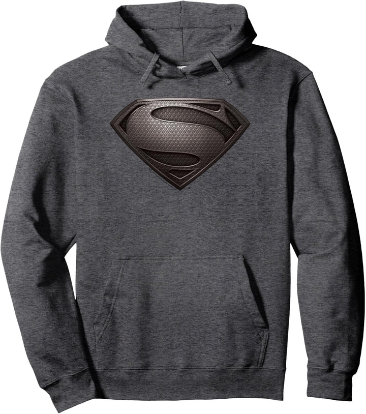 Man of Steel Desaturated Gray Pullover Hoodie