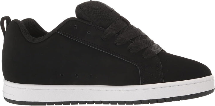 DC Unisex-Erwachsene Court Graffik Se Mens Shoe Sneaker, 44 EU Schwarz Schwarz Weiss