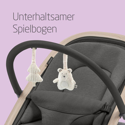 Maxi-Cosi Kori 2-in-1-Babywippe mit Spielzeugbogen, 0–2 Jahre, bis zu 15 kg, Baby Bouncer, 3 mit ein