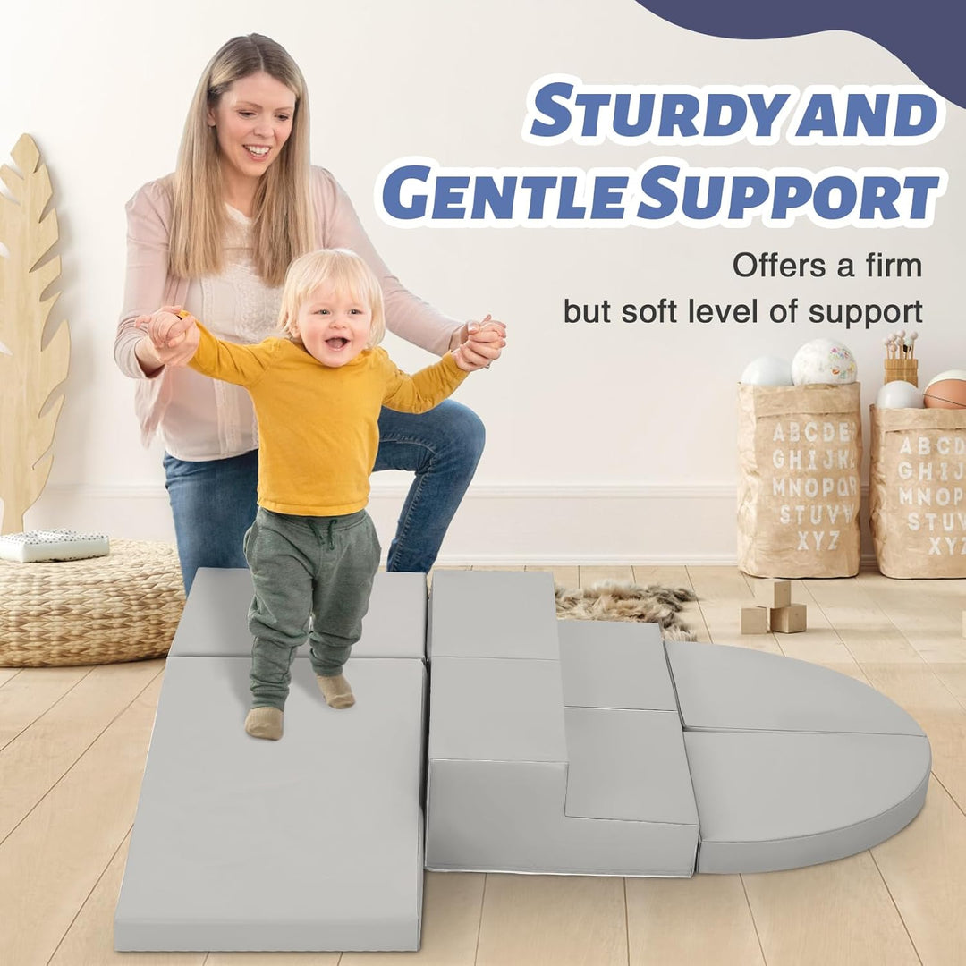 Wilwolfer Schaumstoff Bausteine Kinder Klettern Indoor: 6 Softbausteine Riesenbausteine Spielbaustei