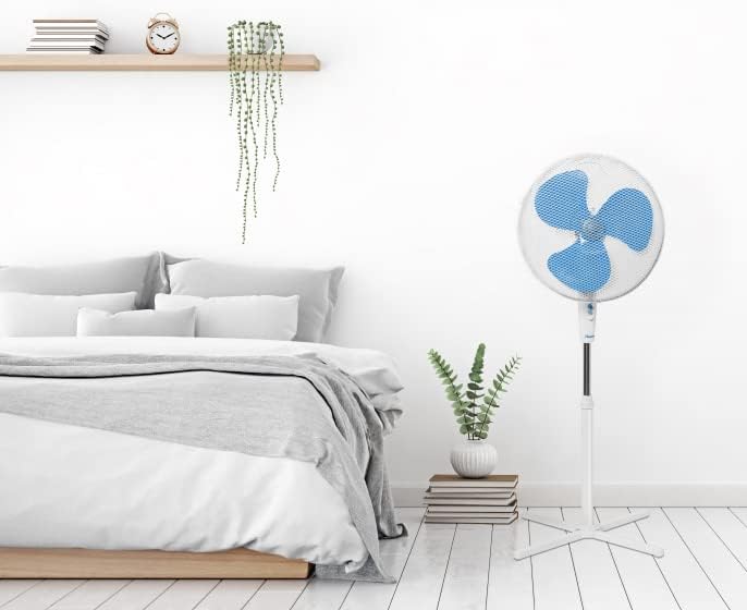 Bestron Standventilator mit drei Geschwindigkeitsstufen, Ventilator mit 75° Oszillation-Funktion & h