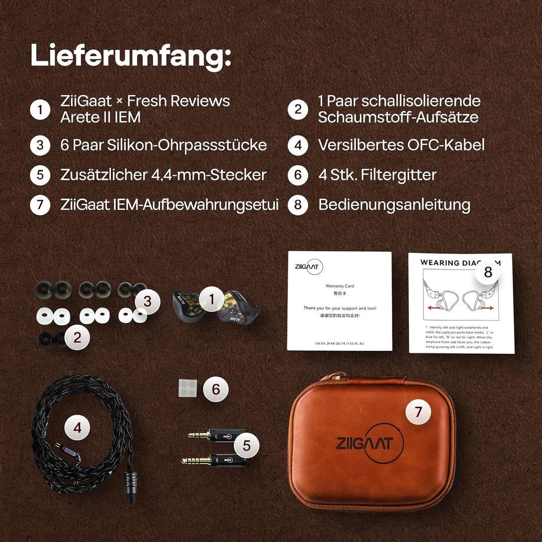 LINSOUL ZiiGaat x Fresh Reviews Arete II 1DD+4BA 2nd Hybrid-In-Ear-Monitor Graffiti, Graffiti