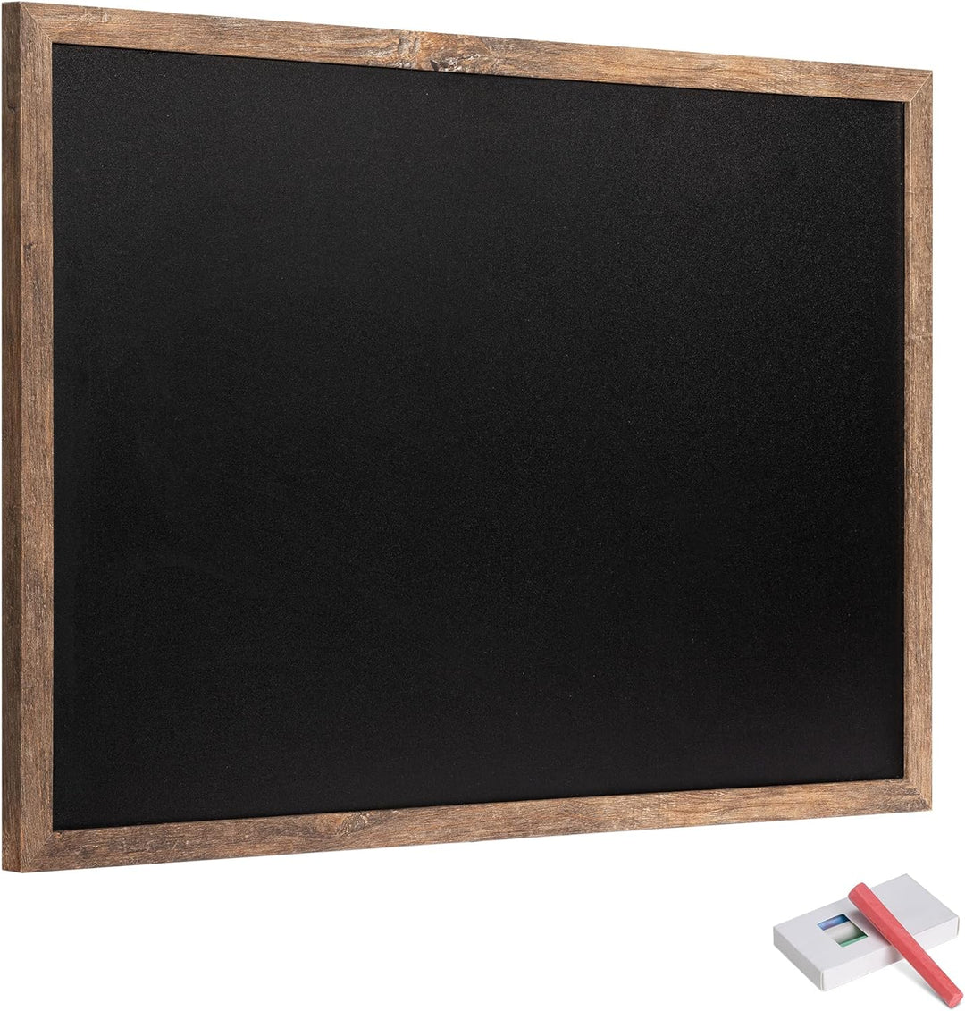 Navaris Kreidetafel mit Holzrahmen - Memoboard 60x40 cm - inkl. Kreide Pins - Tafel mit Wandhalterun