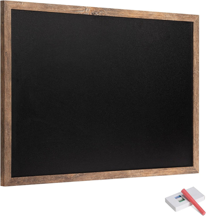 Navaris Kreidetafel mit Holzrahmen - Memoboard 60x40 cm - inkl. Kreide Pins - Tafel mit Wandhalterun