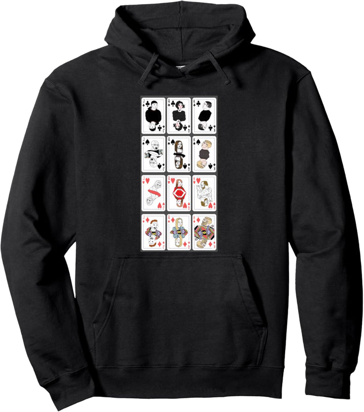 Wojak Meme Playing Cards Pullover Hoodie