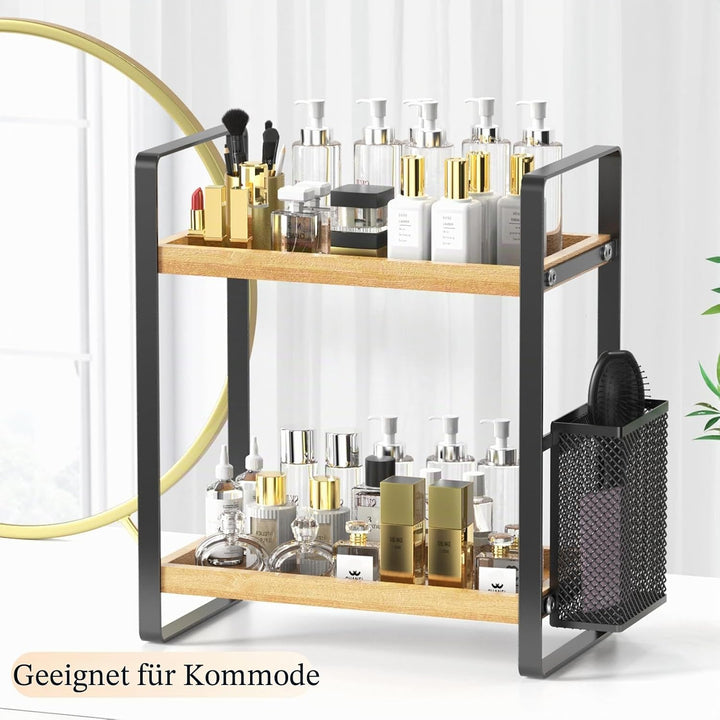 LEMIKKLE Badezimmer-Organizer mit Korb, Badezimmer-Organizer und Aufbewahrung, Hautpflege-Organizer