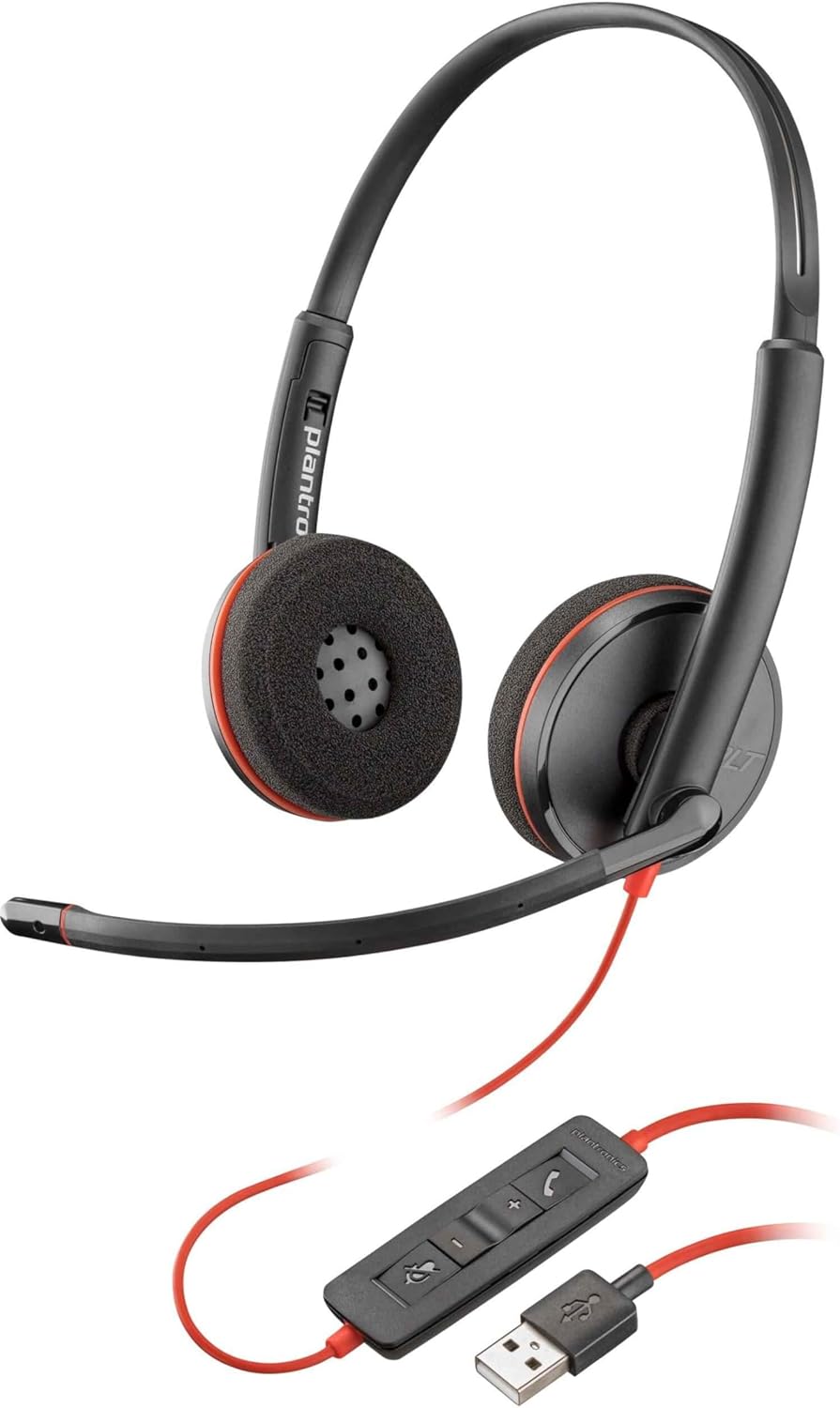 Plantronics Stereo-USB-Headset 'Blackwire C3220', Schwarz