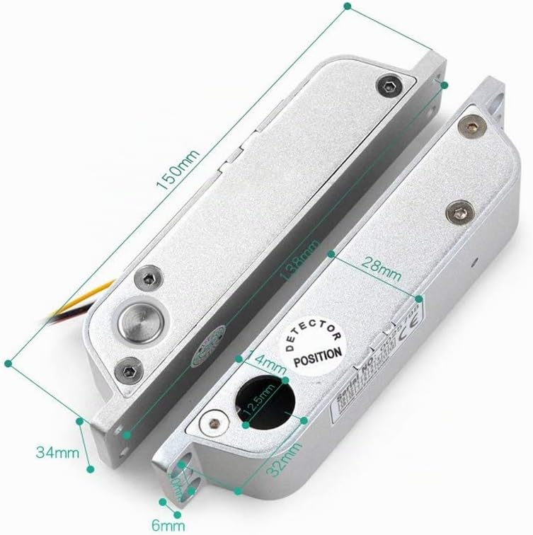 Elektrisches Schloss Drop Bolt Lock mit Zeitverzögerung DC 12V Fail Safe mit Zeitverzögerung für das