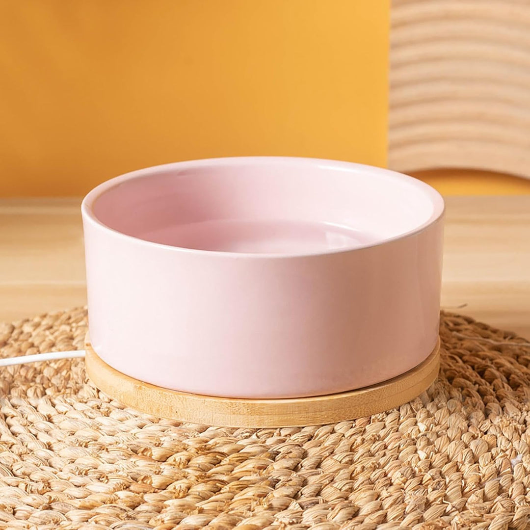Pink Beheizter Wassernapf Für Hunde USB-beheizter Futternapf Thermostatisch Beheizter Trinknapf Ther