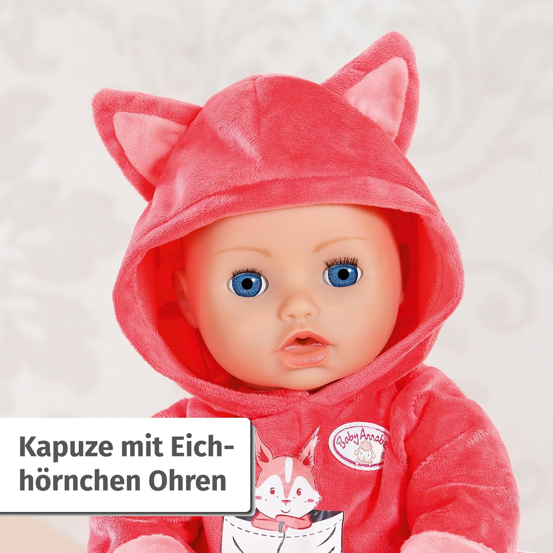 Baby Annabell, Puppenkleidung 43 cm, Deluxe Eichhörnchen Tutu 43cm, warmes Oberteil mit Tüllrock, 70