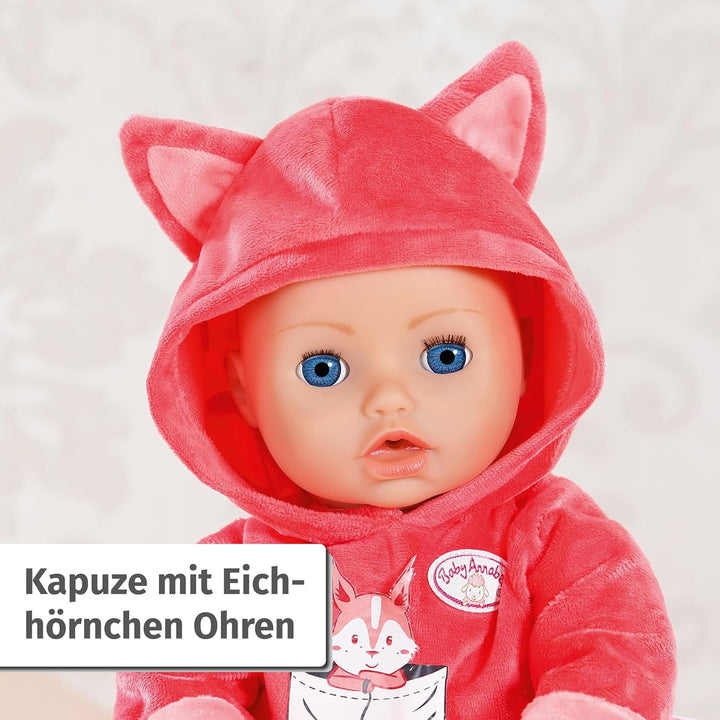 Baby Annabell, Puppenkleidung 43 cm, Deluxe Eichhörnchen Tutu 43cm, warmes Oberteil mit Tüllrock, 70