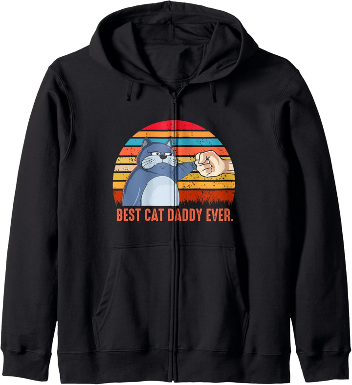 Best Cat Daddy Ever - Katzenpapa Vatertag Papa Lustige Katze Kapuzenjacke