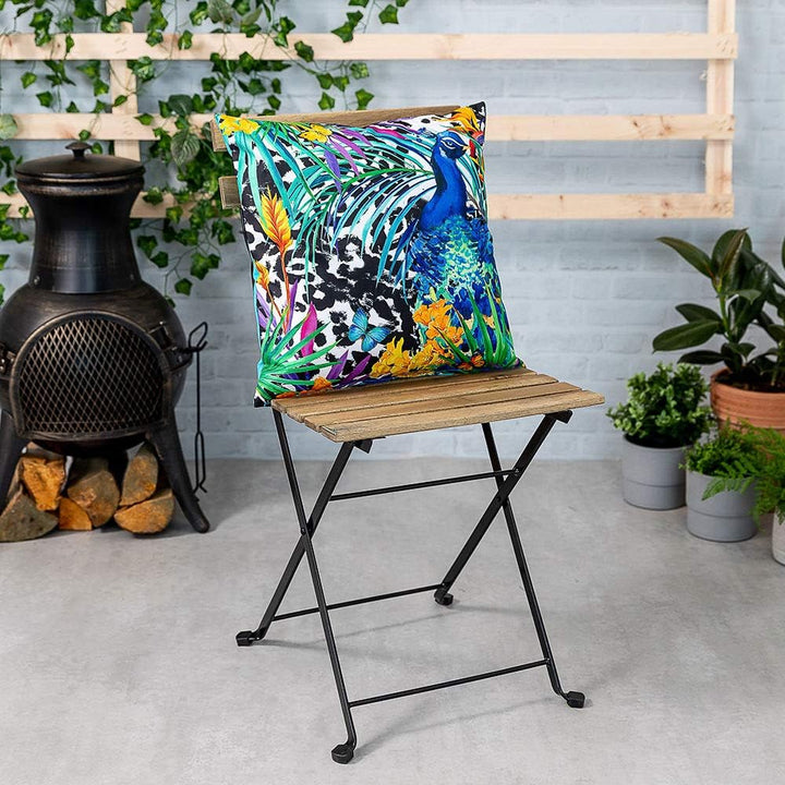 Bean Bag Bazaar Outdoor Kissen, Blumen Sammlung, 4-er Pack, Wasserabweisend Stoff, Garten Kissen mit