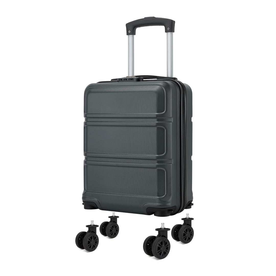 KONO Handgepäck Koffer mit abnehmbaren Rollen, 40x30x20 cm ohne Rollen, Leichter Kabinen-Koffer klei