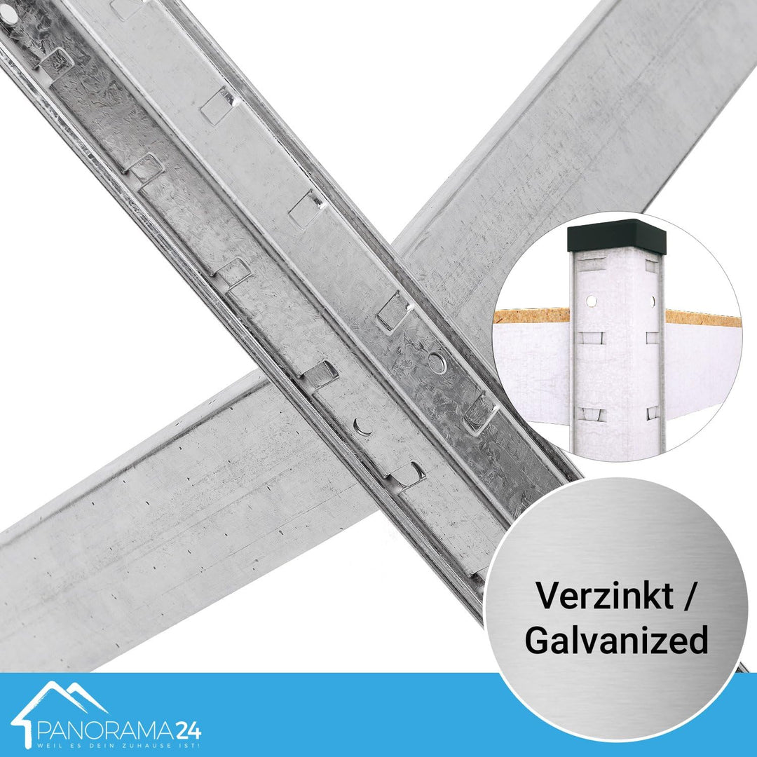 Panorama24 Lagerregal verzinkt belastbar bis 350kg - Masse: 180 x 75 x 30 cm, Regal Kellerregal Stec