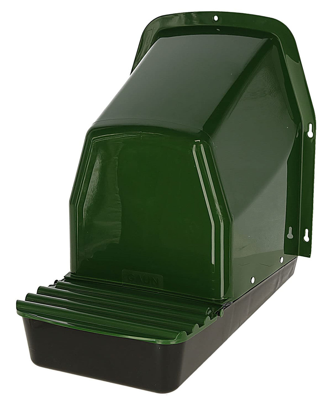 Kerbl Pet Kunststoff-Legenest Outdoor mit Fangschale 1 Abteil, 37x44x49,5 cm EU dunkelgrün, dunkelgr