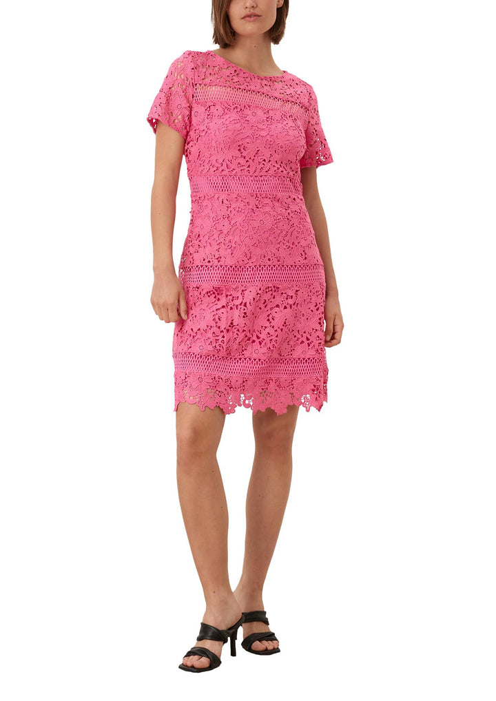 s.Oliver BLACK LABEL Damen Casual Dress 32 Rosa 4464, 32 Rosa 4464
