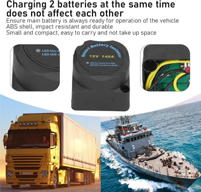 Batterie-Trennschalter, automatisches Doppelbatterie-Ladegerät, automatisches Ladespannungsrelais fü