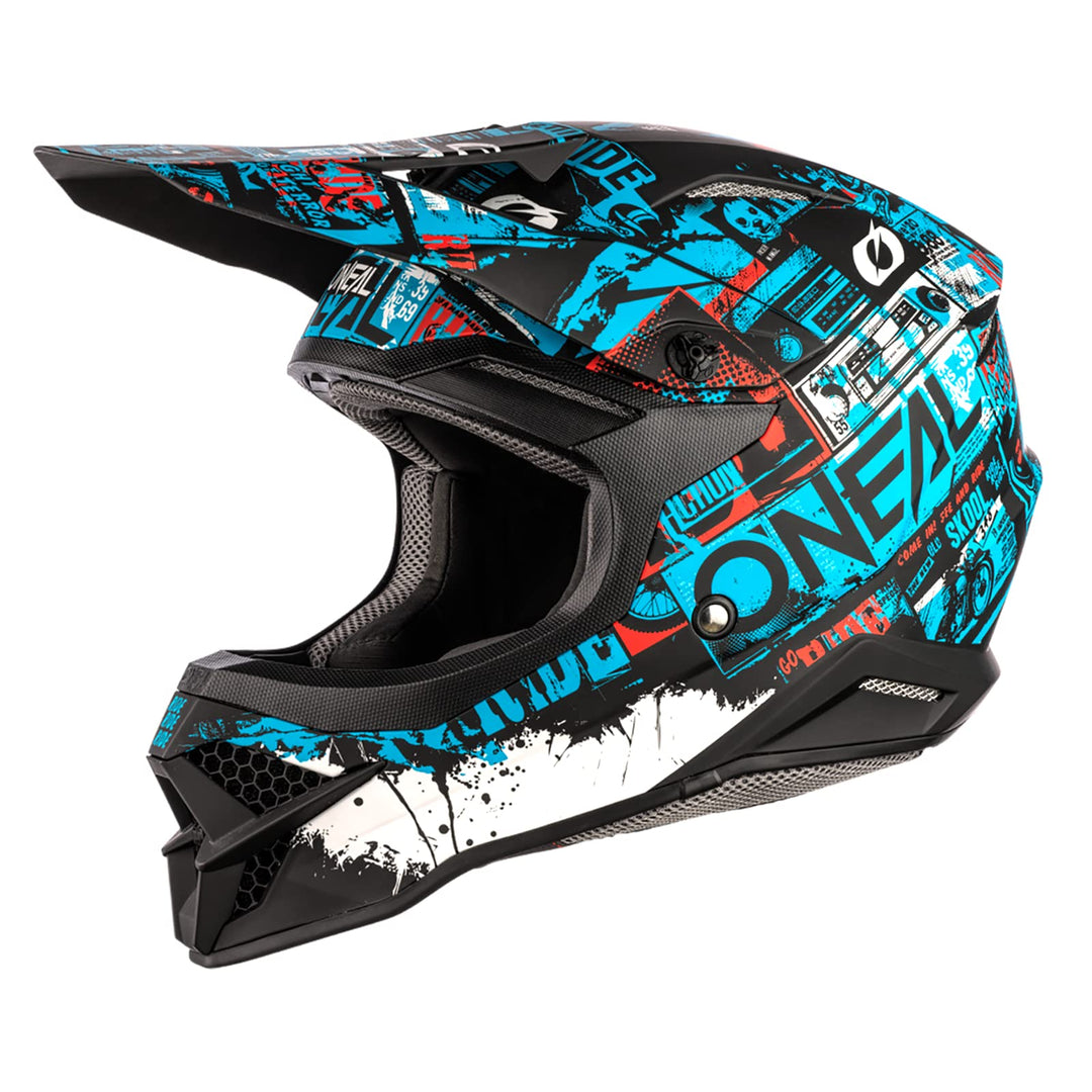 O'NEAL | Motocross-Helm | MX Enduro | ABS-Schale, Lüftungsöffnungen für optimale Kühlung | 3SRS Helm
