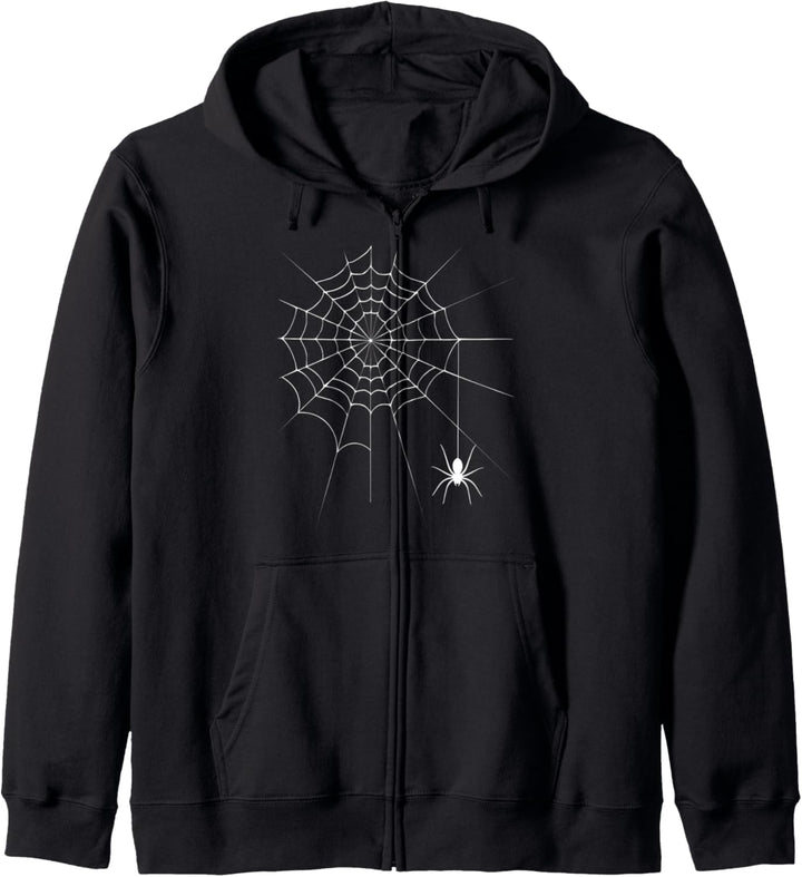 Creepy Crawling Spider And Web Halloween Kapuzenjacke